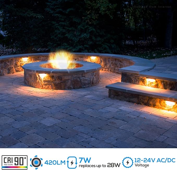 LEONLITE 8-Pack Premium Series 5CCT 12 Inch Hardscape Lighting Low Voltage LED - Image 3