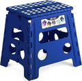 Delxo Folding Step Stool, 13 inch Non-Slip Foldable Stools by Delxo