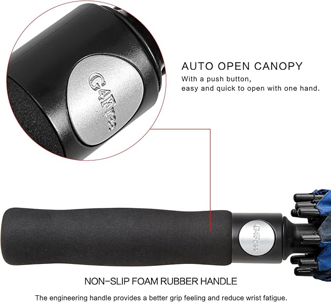 G4Free 47/54/62/68/72 Inch Automatic Open Golf Umbrella Oversize Extra Large - Image 6