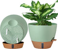 montresor 2 Pack 10 inch Plant Pots, PP Plastic Self Watering Planter by Montresor