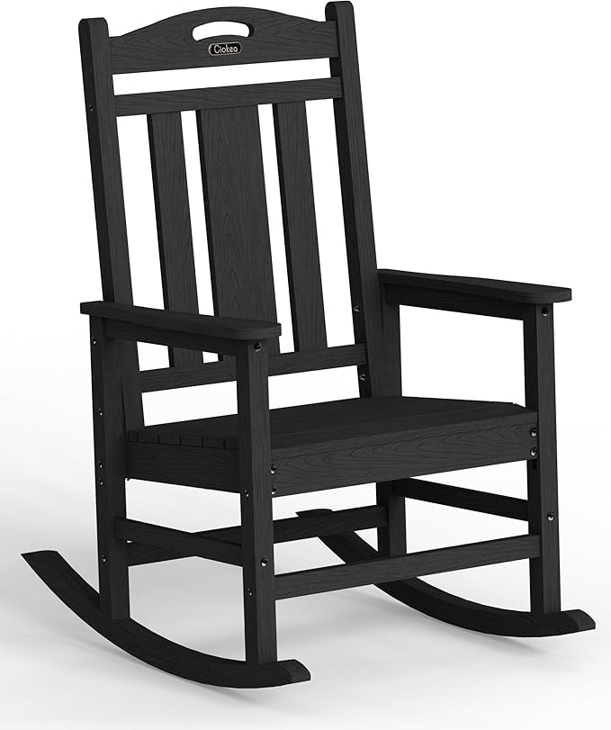 Ciokea Oversized Outdoor Rocking Chair, 380lbs Heavy-Duty Large Patio Rocker by CIOKEA