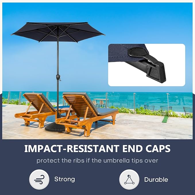 Abba Patio 7.5FT Lyon Outdoor Patio Umbrella Outdoor Table Umbrella - Image 4