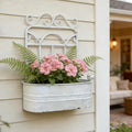 Rustic Metal Wall Planter Vintage Wall Mounted Flower Pot Distressed Wall by Unknown