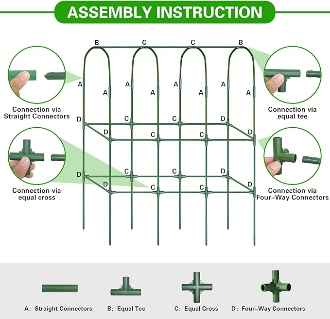2 Pack 65in Tall Cucumber Trellis - Image 8
