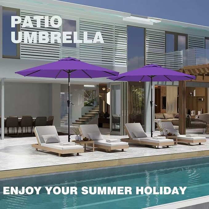 AreShark 9 FT Patio Umbrella for Outdoor, Outdoor Table Umbrella - Image 8