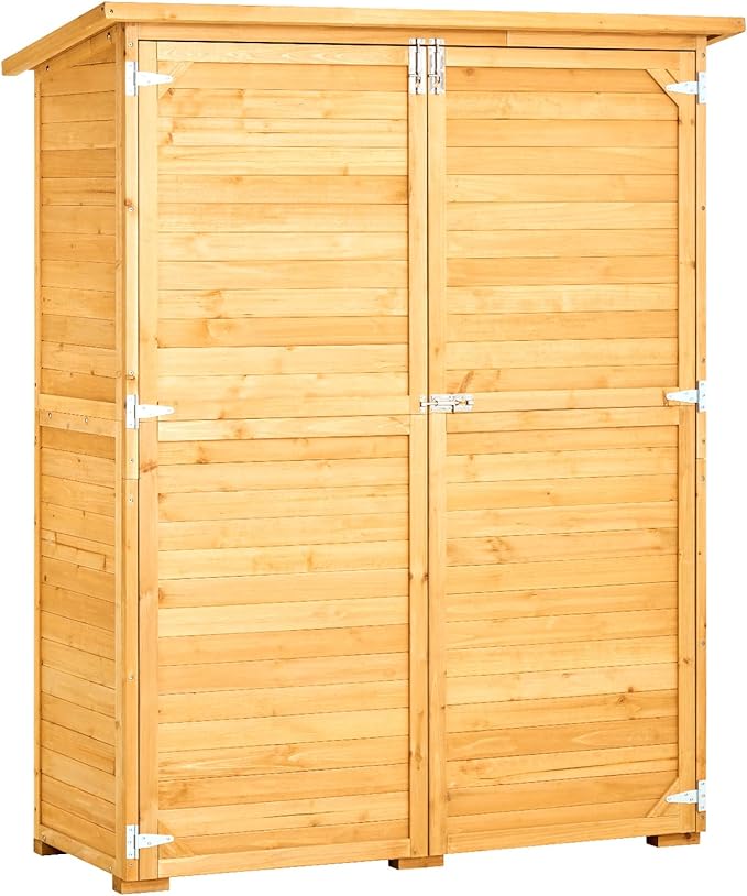 VEVOR Outdoor Storage Shed, Large Wooden Outside Storage Cabinet - Image 9