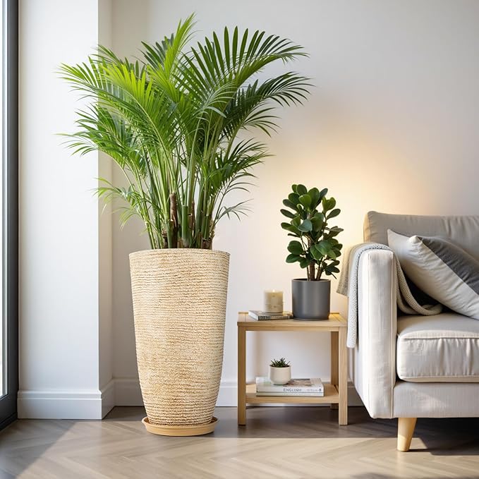 QCQHDU Set of 2 9 Gallon Tall Large planters - Image 7