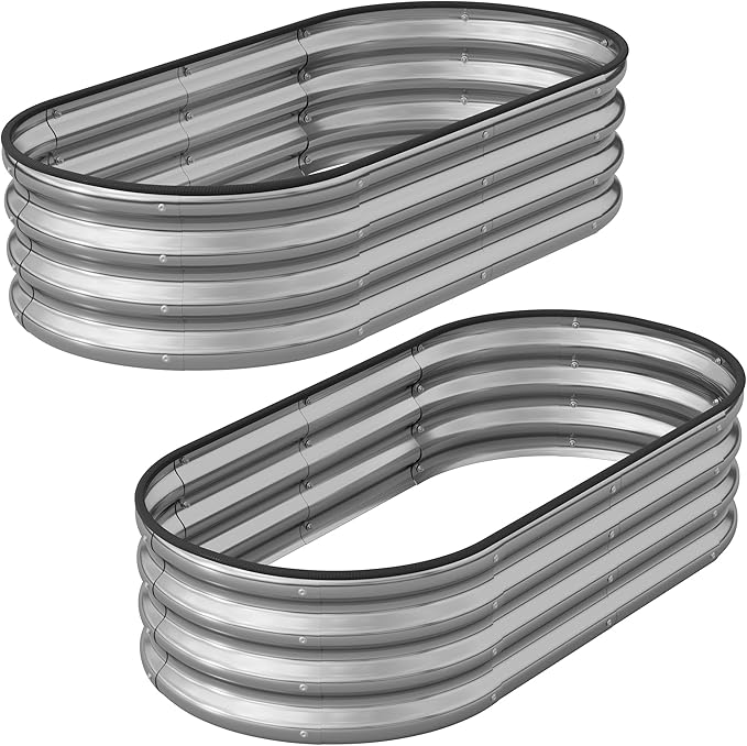 Galvanized Metal Raised Garden Bed Kit - Image 7