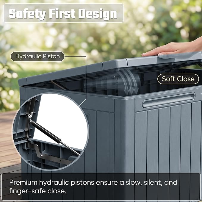 Greesum 110 Gallon Outdoor Storage Box - Image 4