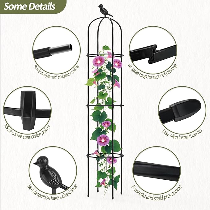 Garden Obelisk Trellis for Climbing Plants Outdoor - Image 3