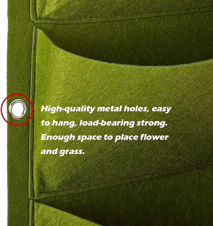 Hanging Planting Grow Bags, 49 Pockets Hanging Vertical Wall Planter Wall - Image 4