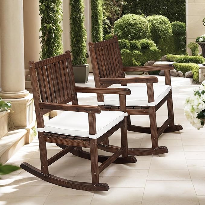 VINGLI Outdoor Rocking Chair, Weatherproof Rocker - Image 2