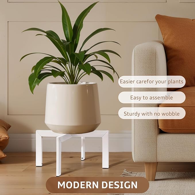 IZIDDO Plant Stand Indoor Outdoor, Metal Mid-Century Pot Stand, Modern Plant - Image 8