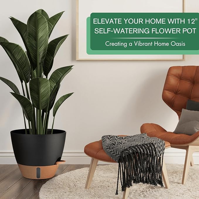 12/10/8 Inch Self Watering Pots - Image 2