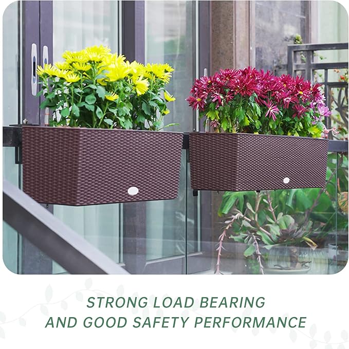 Planter Box Bracket, Flower Box Holder Brackets, Adjustable Window Box Brackets - Image 6