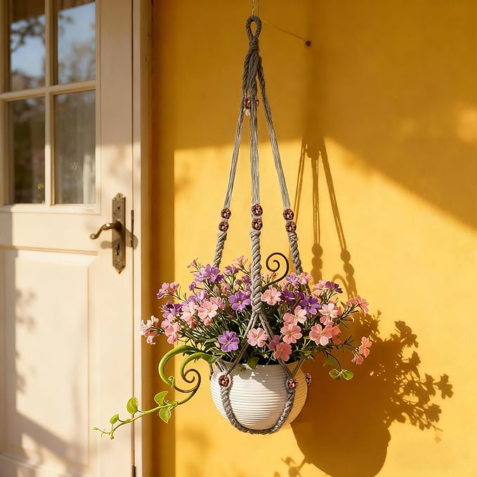 35 Inch Macrame Plant Hanger, Large - Image 8