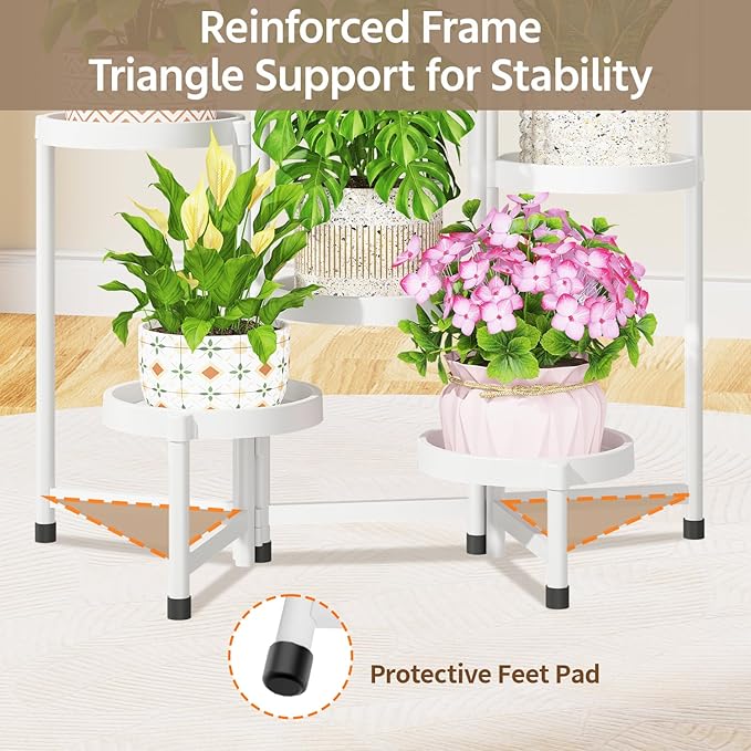 LASZOLA 7 Tiered Folding Plant Stand Indoor - Image 5
