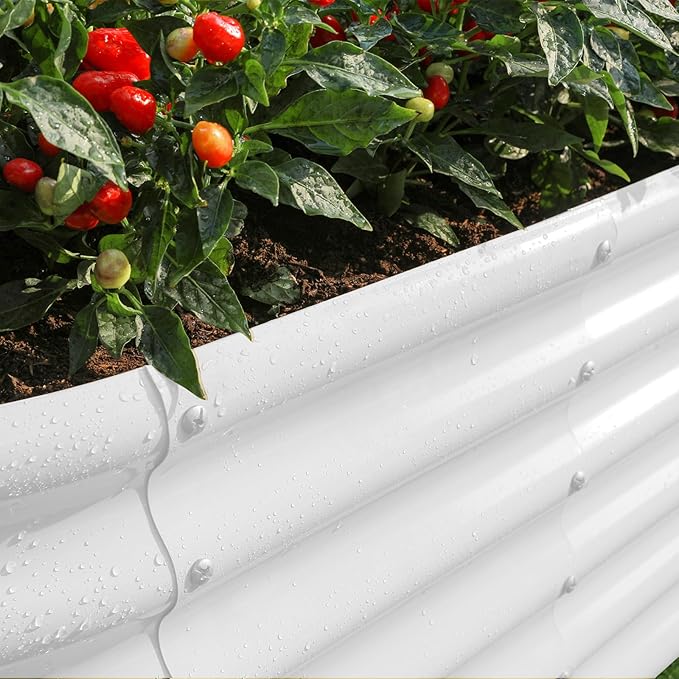 Land Guard 18“ Tall 4×2ft Galvanized Raised Garden Bed Kit, Galvanized Planter - Image 3