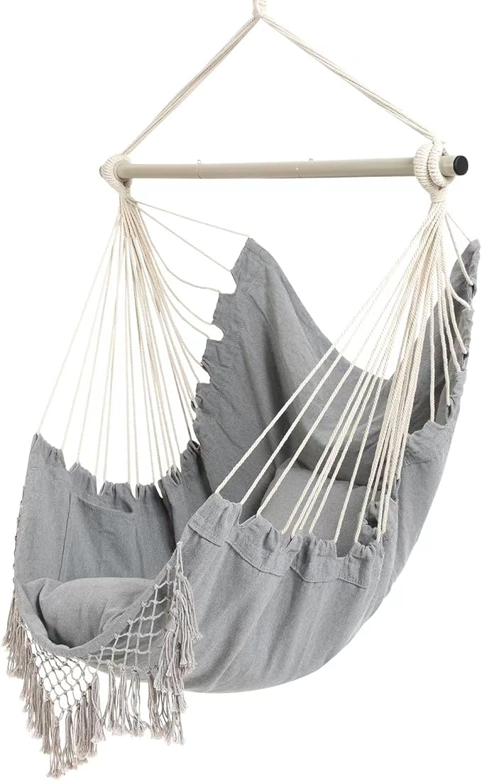 Hammock Chair, Hanging Rope Swing Seat - Image 9