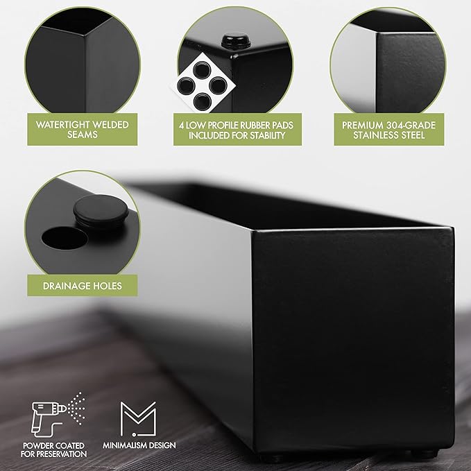 DR&Co Modern Rectangle Planter Box - Image 3