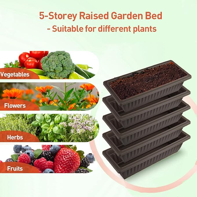 Homdox 5-Tier Elevated Garden Bed - Image 3