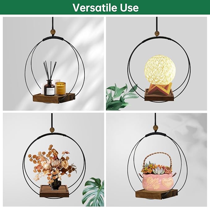 Hanging Planter for Indoor Plants, Modern Boho Macrame Plant Hanger for 3-5.5 - Image 3