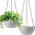T4U 8 Inch Hanging Planters for Indoor Plants, 2 Pack Hanging Planter, Hanging by T4U