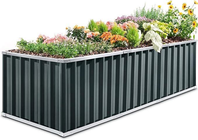 KING BIRD Galvanized Raised Garden Bed by KINGBIRD