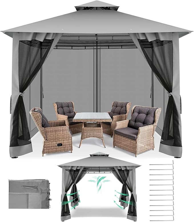 COBIZI Gazebo 10x10 Heavy Duty Gazebos by COBIZI