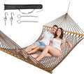 Double Hammock for 2 Person, Handwoven Rope Hammock by ANAGOO