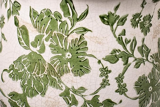 Tuscan Ceramic Plant Pots, 6.11 Inch Vintage Planters - Image 8