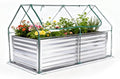 DUMOS Raised Garden Bed with Cover, Large Metal Garden Bed Mini Greenhouse by DumosLifestyle