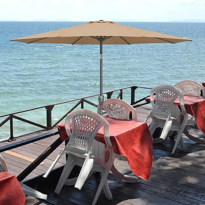 Simple Deluxe 9' Patio Umbrella Outdoor Table Market Yard Umbrella - Image 8