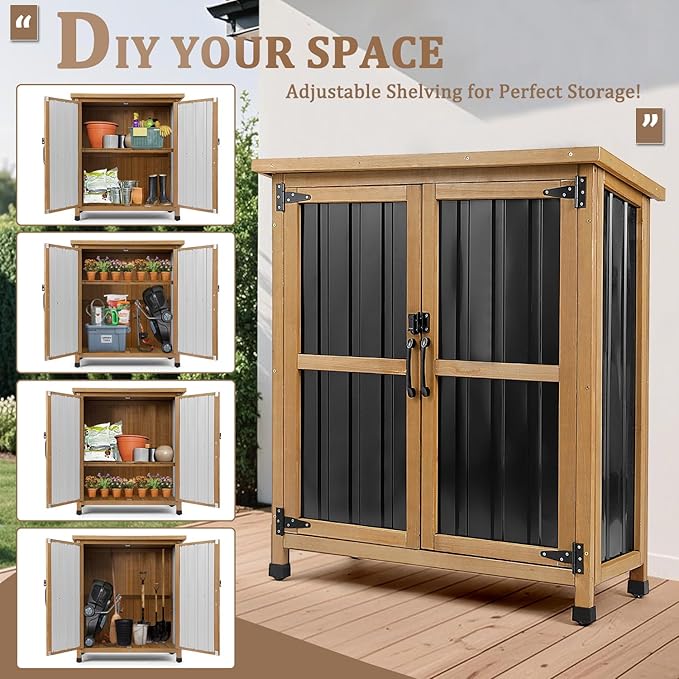PetsCosset Weatherproof Outdoor Storage Cabinet - Image 6