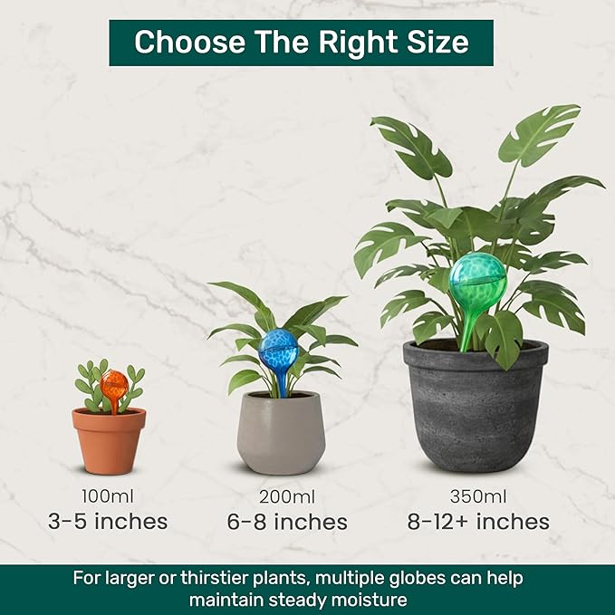 Automatic Plant Watering Globes Self Watering Planter Inserts | Hands Free - Image 7