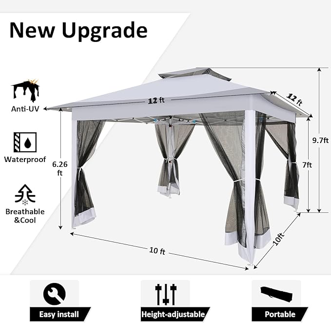 COBIZI 12x12 Pop Up Gazebo On Clearance - Image 3