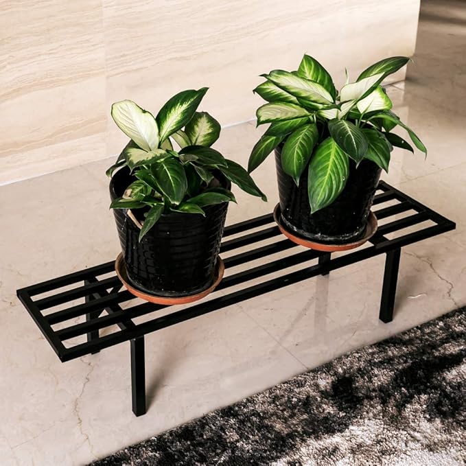Zhongma One Tier Metal Plant Stand Heavy Duty Plant Holder - Image 4