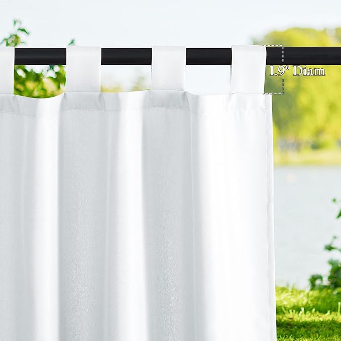 NICETOWN 2 Panels Waterproof Outdoor Curtains - Image 3
