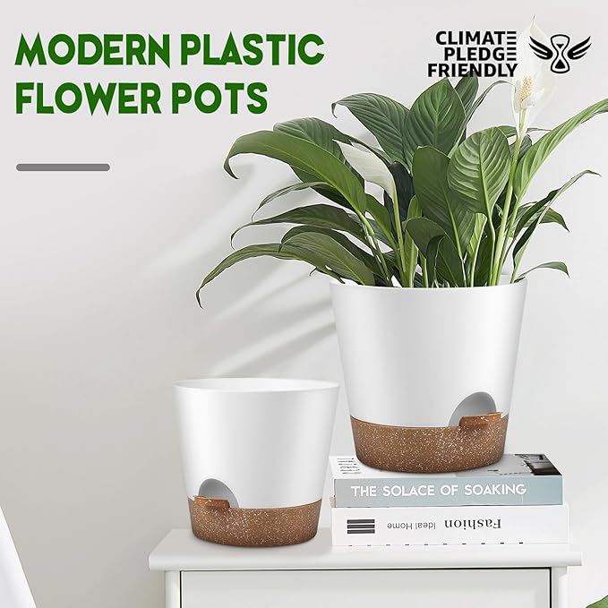 Indoor Outdoor Plant Pots- Self Watering Planters - Image 4