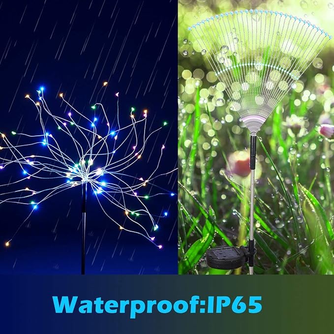 HELESIN Christmas Outdoor Solar Garden Lights, 105 LED Solar Powered Decorative - Image 2
