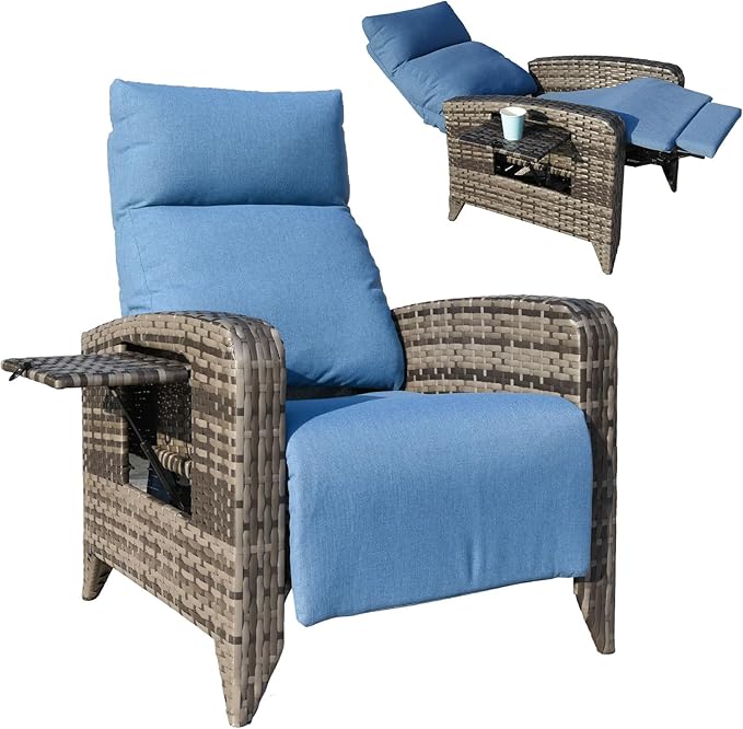 Upgraded Outdoor Recliner Chair, Reclining Patio Chairs by zzw