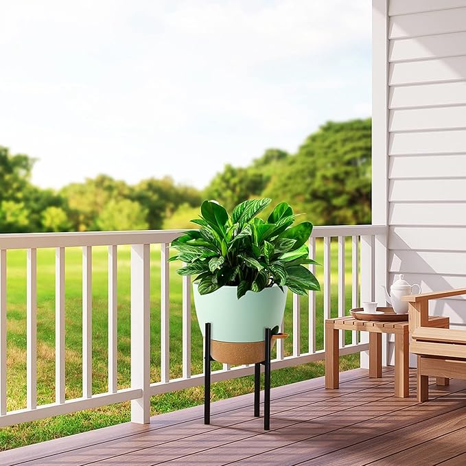 12 inch Large Self Watering Pots, Plastic Planters - Image 7