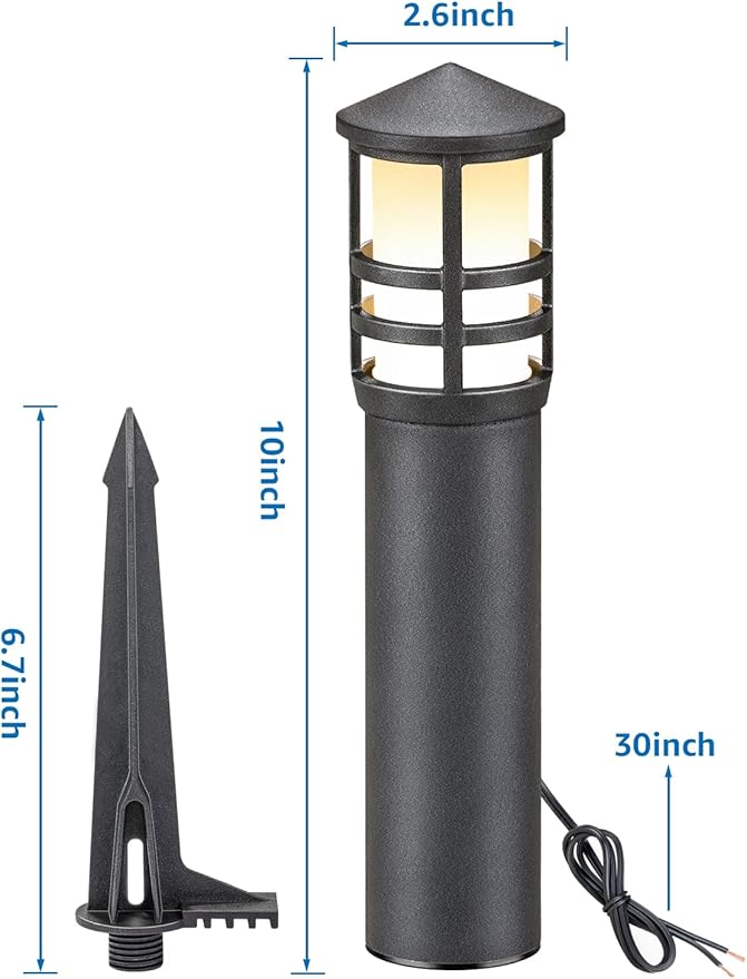 SUNVIE 12-Pack Low Voltage Landscape Pathway Lights 3W Outdoor Landscape - Image 7