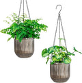 Melphoe 2 Pack Self Watering Hanging Planters Indoor Flower Pots, 5.3 Inch by Melphoe