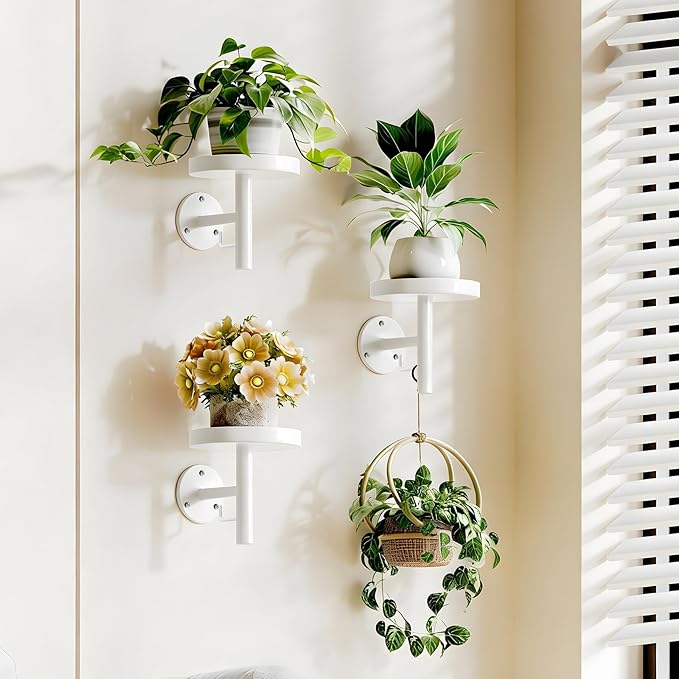 YUOROS 3 Pack Wall Planters for Indoor Plants Hanging Shelf Wall Mounted Plant by YUOROS