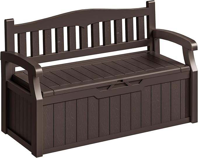 Homall 75 Gallon Outdoor Storage Benches Lockable Deck Box by Homall