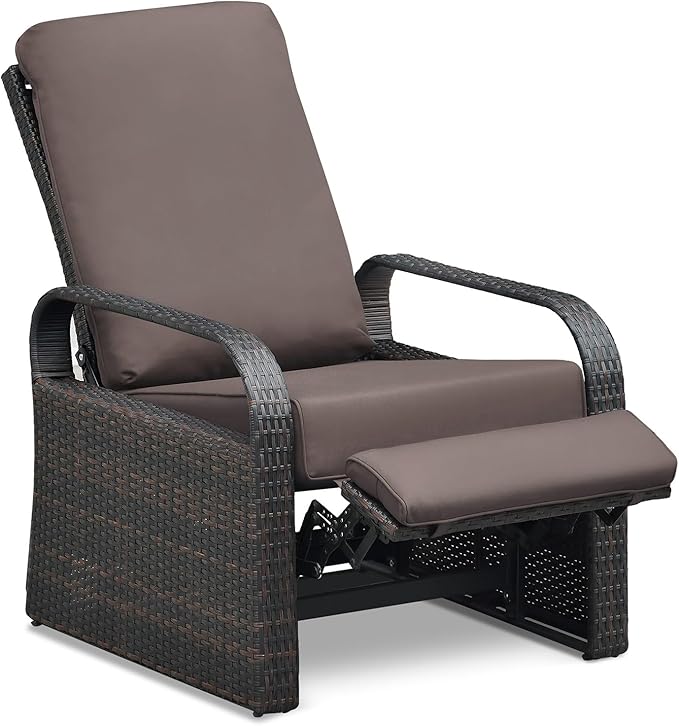 ATR ART TO REAL Outdoor Recliner, Outdoor Wicker Recliner Chair - Image 9