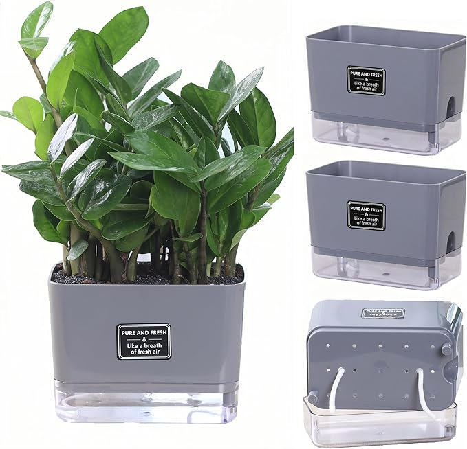 FAMZ Self Watering Pots for Outdoor Plants 4 Pack, Suitable for Indoor and - Image 6