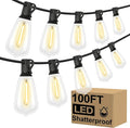 Brightever LED Outdoor String Lights 100FT Patio Lights by Brightever