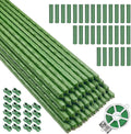 Garden Stakes Kit, 40 Sets 16 inch 0.43" in Diameter Steel Plant Stick Support by Unknown